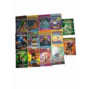 R.L. Stine Author Goosebumps Paperback Books Bundle Lot of 14 Slappy World +